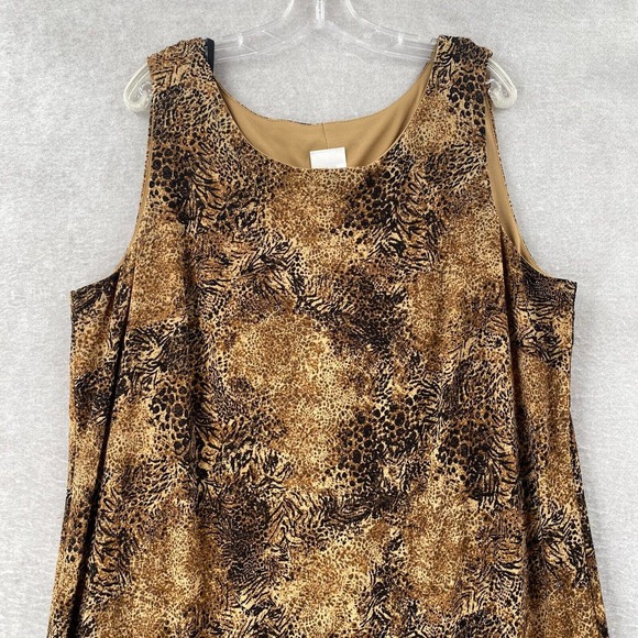 Animal Print Long Maxi Dress Womens‎ 24W Sleeveless - Picture 3 of 12